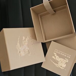 Burberry Empty Watch Box with Instructions Book.